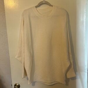 Pullover stripped textured sweater